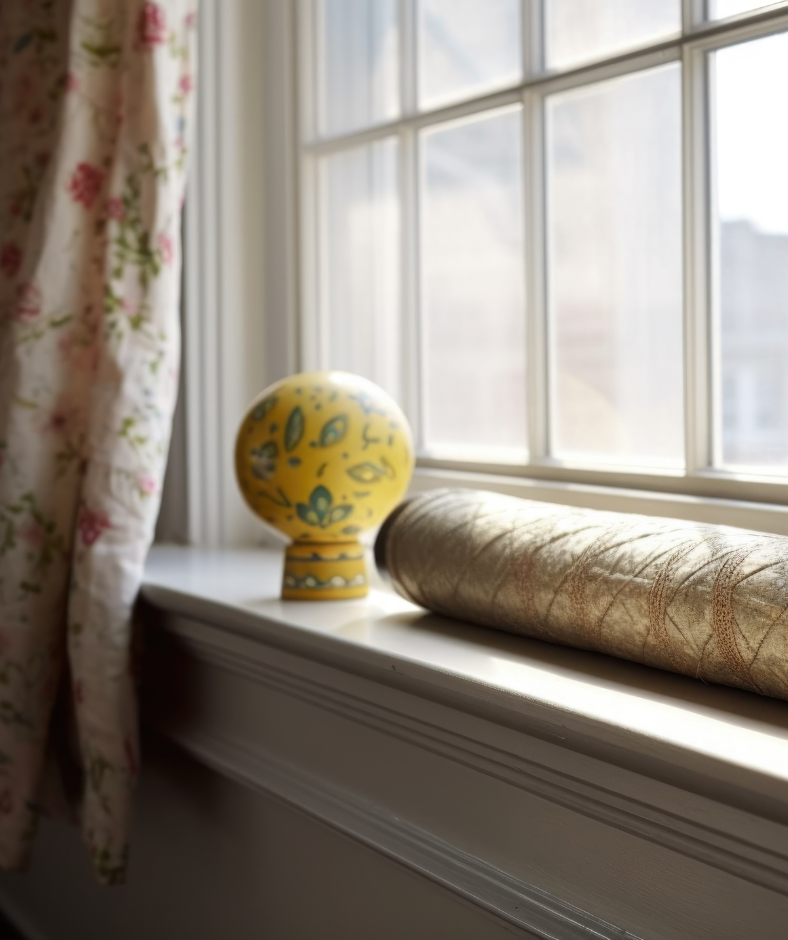 Draft Stopper by the window